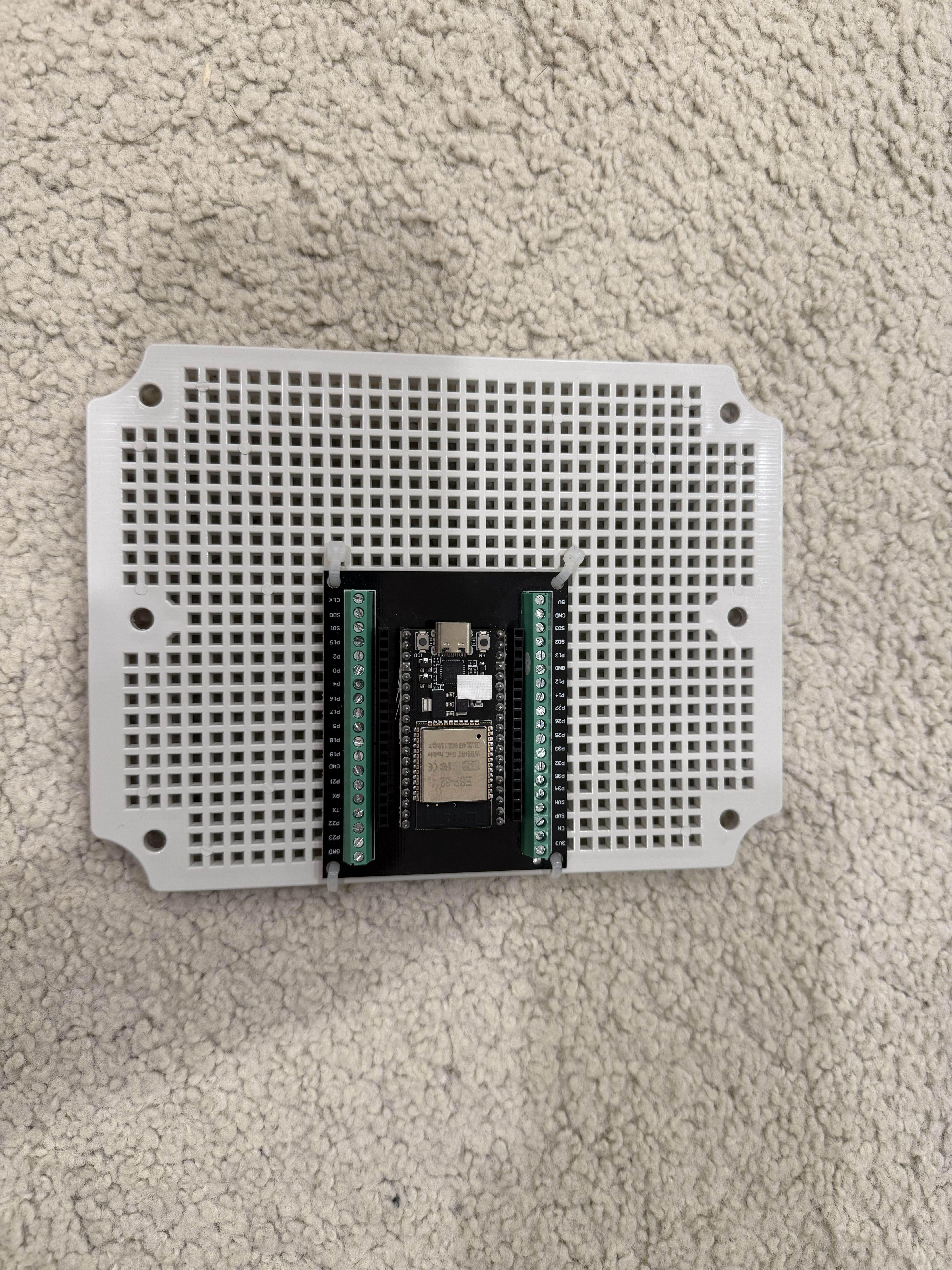 First Component Mounted - just the ESP32 and breakout board